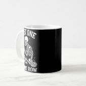 Mug Just One More Row Crochet Skeleton Crocheting Knit (Devant gauche)