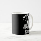 Mug Just One More Row Crochet Skeleton Crocheting Knit (Devant droit)