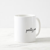 Mug Just Peachy Modern Minimalist Cute Script Design (Devant droit)