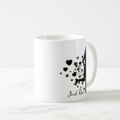 Mug Just Run Fun Love Running Heart (Devant droit)