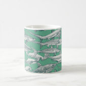 Mug just sharks dark teal peppermint (Centre)