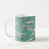 Mug just sharks dark teal peppermint (Gauche)