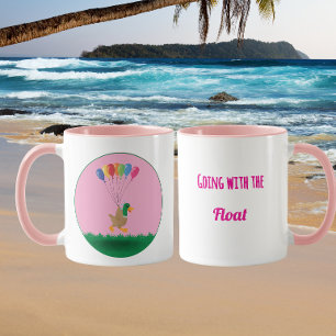 Mug Juste aller avec le Flotteur- Humour de Canard