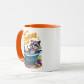 Mug Juste Cooning Mischievous Raccoons Bath Adventure (Devant gauche)