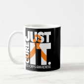 Mug Juste Cure Rsd Crps Sensibilisation Ruban Blanc Te (Gauche)