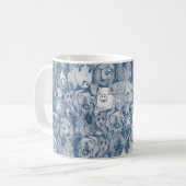 Mug juste des cochons cobalt denim (Devant gauche)