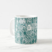 Mug juste des cochons turquoise viridian (Devant gauche)