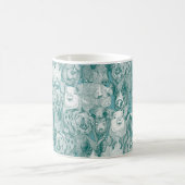 Mug juste des cochons turquoise viridian (Centre)