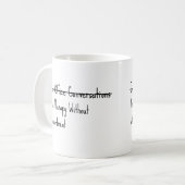 Mug Juste des conversations de bureau (Devant gauche)