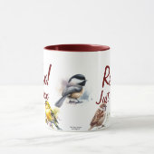 Mug Juste Détendez-Vous/Oiseau Moderne (Centre)