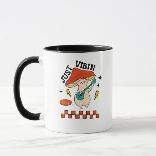 Mug Juste en train de vibrer Graphique de champignon c