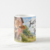 Mug Juste en visite Vache (Centre)