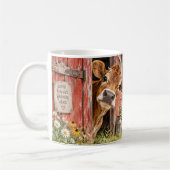 Mug Juste en visite Vache (Gauche)