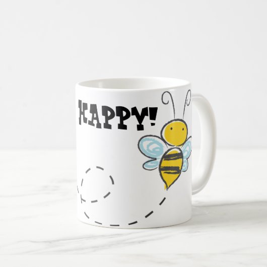 Mug Juste Être heureux (Devant droit)