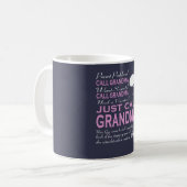 Mug Juste grand-maman d'appel ! (Devant gauche)