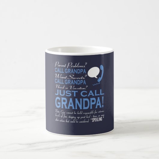 MUG JUSTE GRAND-PAPA D'APPEL ! (Centre)