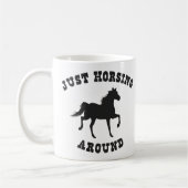Mug Juste Horsing autour de cheval (Gauche)