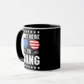 Mug Juste Ici Pour Banquer Les Lunettes De Drapeau US (Devant gauche)