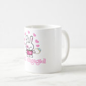 Mug Juste lapin mignon engagé w/Ring ! (Devant droit)