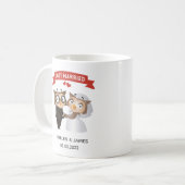 Mug Juste marié Owl Mariage (Devant gauche)