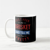 Mug Juste Me Nourrir Brisket Bbq Lover Fumeur Pitmaste (Gauche)