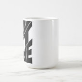 Mug Juste Moi, Design De Typographie Blanche Et Noire (Centre)