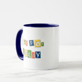 Mug Juste pour aujourd'hui Citation de Slogan Lettres  (Devant gauche)