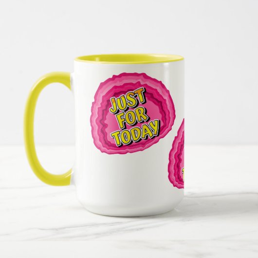 Mug Juste pour aujourd'hui Geode 12 Etapes Slogan de r (Gauche)