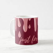 Mug Juste pour vous motif rouge (Devant gauche)