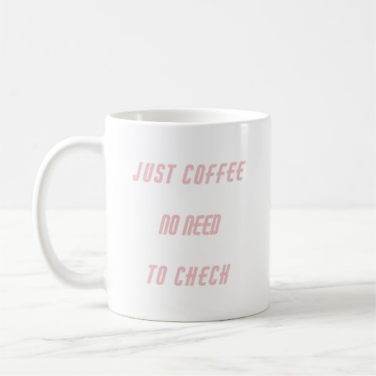 Mug Juste Rose de café Gold Dit Drôle (Gauche)