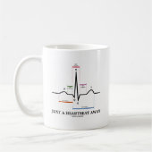 Mug Juste un battement de coeur loin (EKG/ECG) (Gauche)