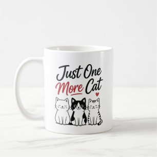 Mug Juste un chat de plus Citation drôle pour les amat
