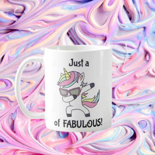 Mug Juste un (dab) de Fabulous ! Unicorne