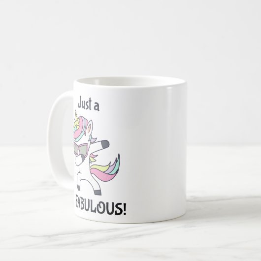 Mug Juste un (dab) de Fabulous ! Unicorne (Devant gauche)