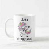 Mug Juste un (dab) de Fabulous ! Unicorne (Gauche)