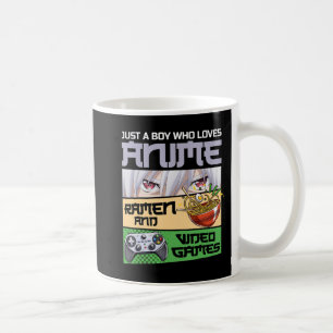 Mug Juste un garçon qui aime Anime Ramen et jeux vidéo