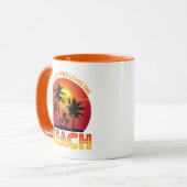 Mug Juste Un Garçon Qui Aime La Plage (Devant gauche)