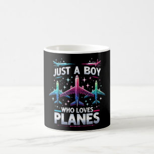 Mug Juste un garçon qui aime les avions