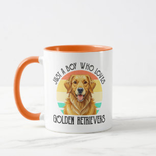 Mug Juste Un Garçon Qui Aime Les Golden Retrievers