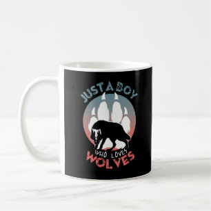 Mug Juste un garçon qui aime les loups