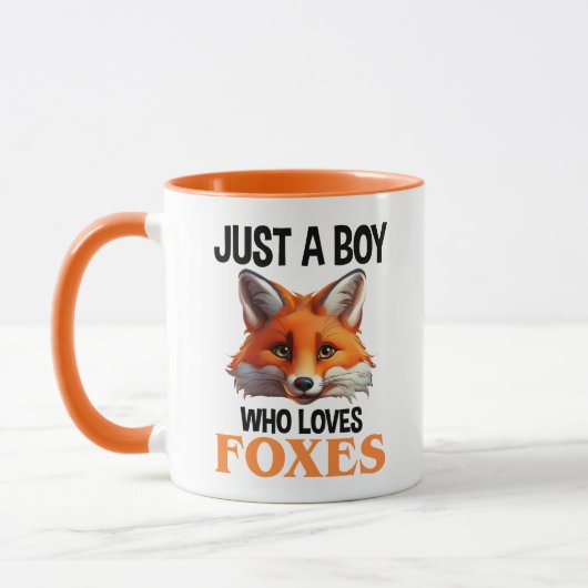 Mug Juste Un Garçon Qui Aime Les Renards (Gauche)
