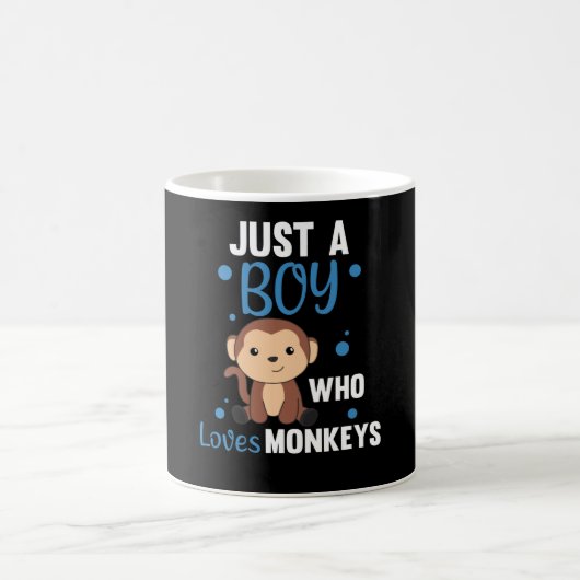 Mug Juste un garçon qui aime les singes Singes doux Si (Centre)