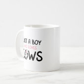 Mug Juste un garçon qui aime vaches mignonne ferme de (Devant gauche)