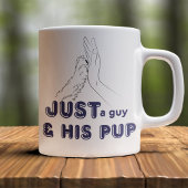 Mug Juste un gars et son chiot Hiving