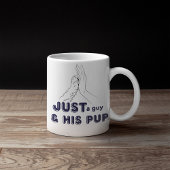 Mug Juste un gars et son chiot Hiving