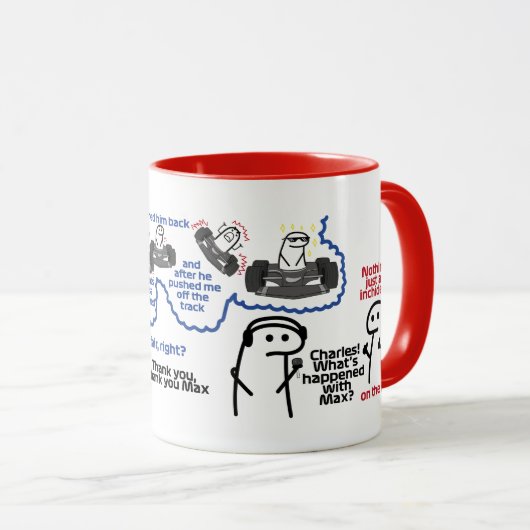 Mug Juste un inchident F1 (Devant droit)