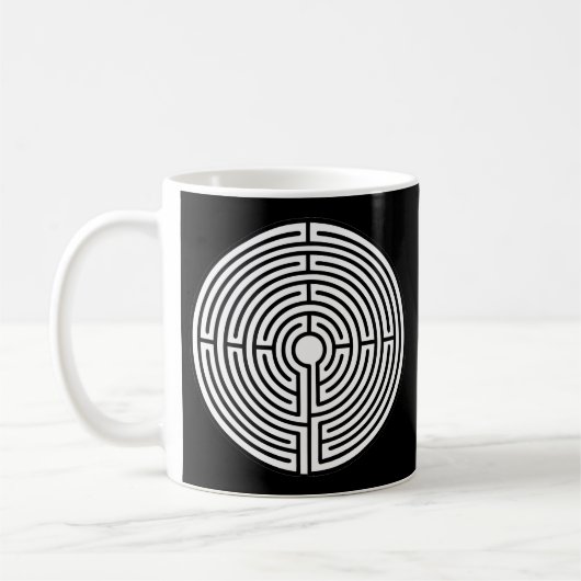 Mug Juste un labyrinthe en noir (Gauche)