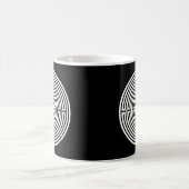 Mug Juste un Labyrinthe sur Fond Noir (Centre)