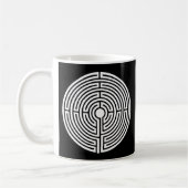 Mug Juste un Labyrinthe sur Fond Noir (Gauche)