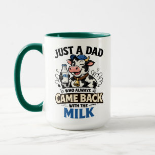 Mug Juste un papa qui est toujours venu Vache drôle   